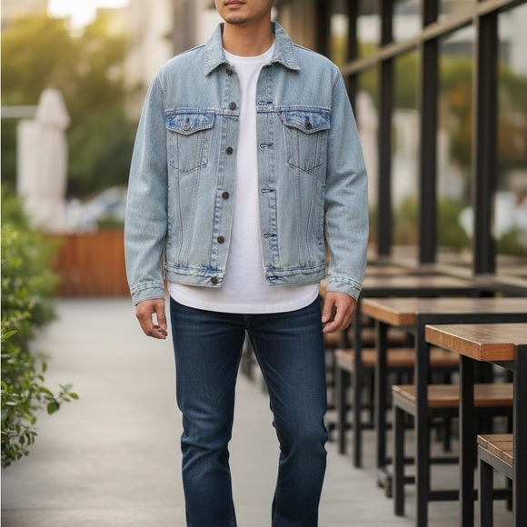 Hard Rock Cafe Guangzhou Light Blue Jacket with Embroidered Logo - Picture 2 of 11